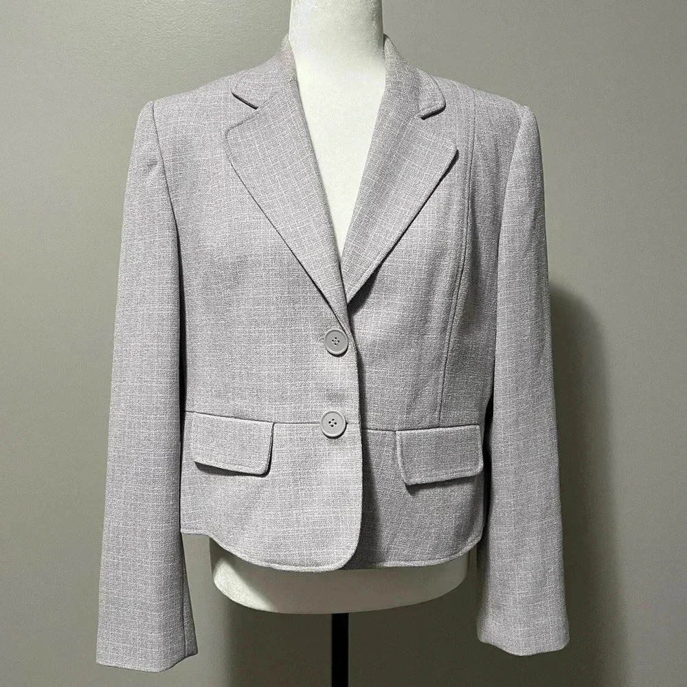 Beechers Brook Vintage Tweed Crop Blazer
